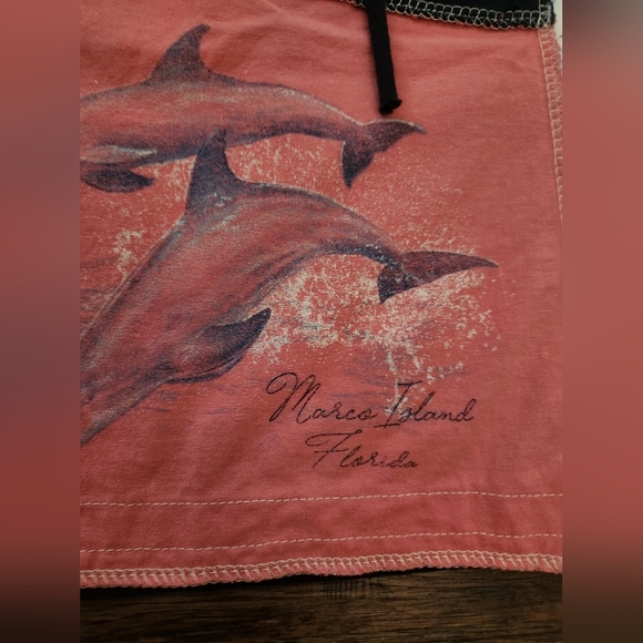 Handmade Unique Patchwork Skirt with Dolphin Print - Picture 2 of 5